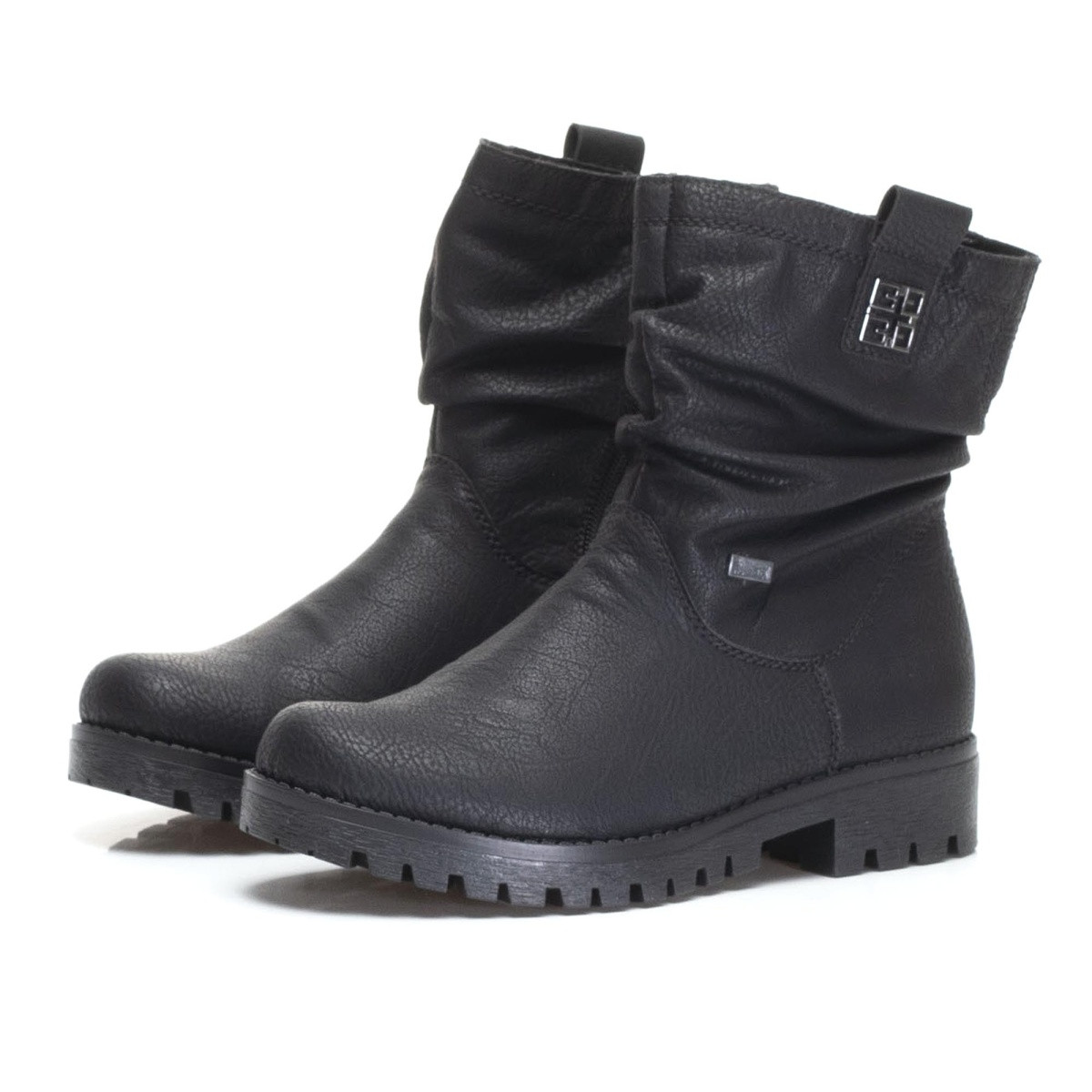 detail Dámské černé kotníkové boty RIEKER 78571/00 SCHWARZ H/W 7