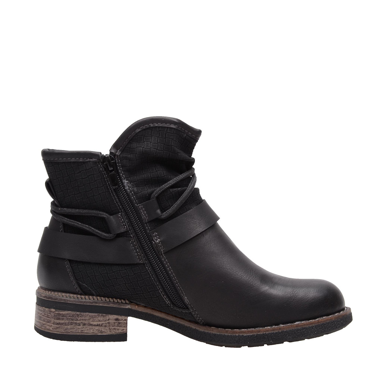 detail Dámská kotníková obuv RIEKER 94689/00 SCHWARZ H/W 7