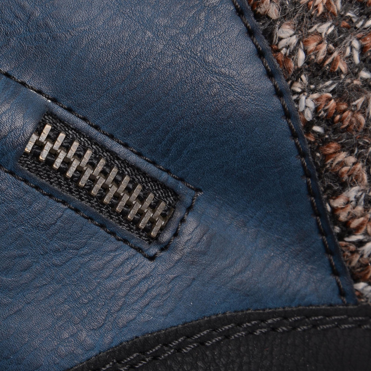 detail Dámská obuv RIEKER L6543/00 SCHWARZ/BLAU H/W 7