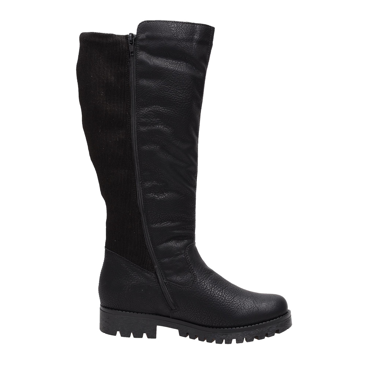 detail Dámské černé kozačky RIEKER 78590/00 SCHWARZ H/W 7