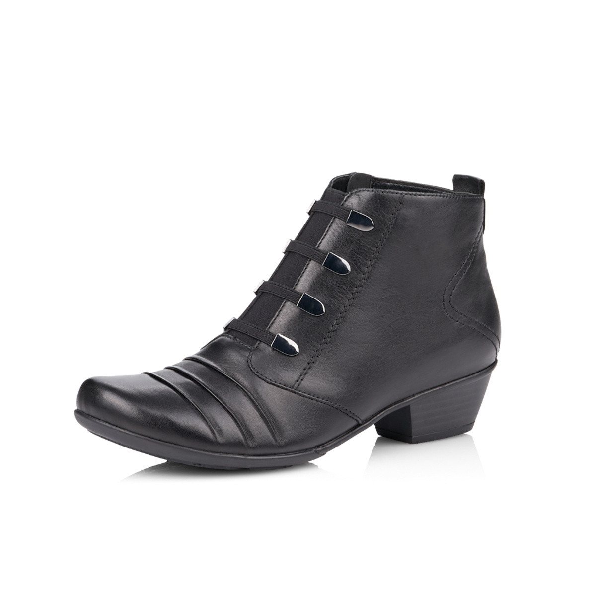 detail Dámské černé kotníkové boty REMONTE D7381-01 SCHWARZ H/W 9