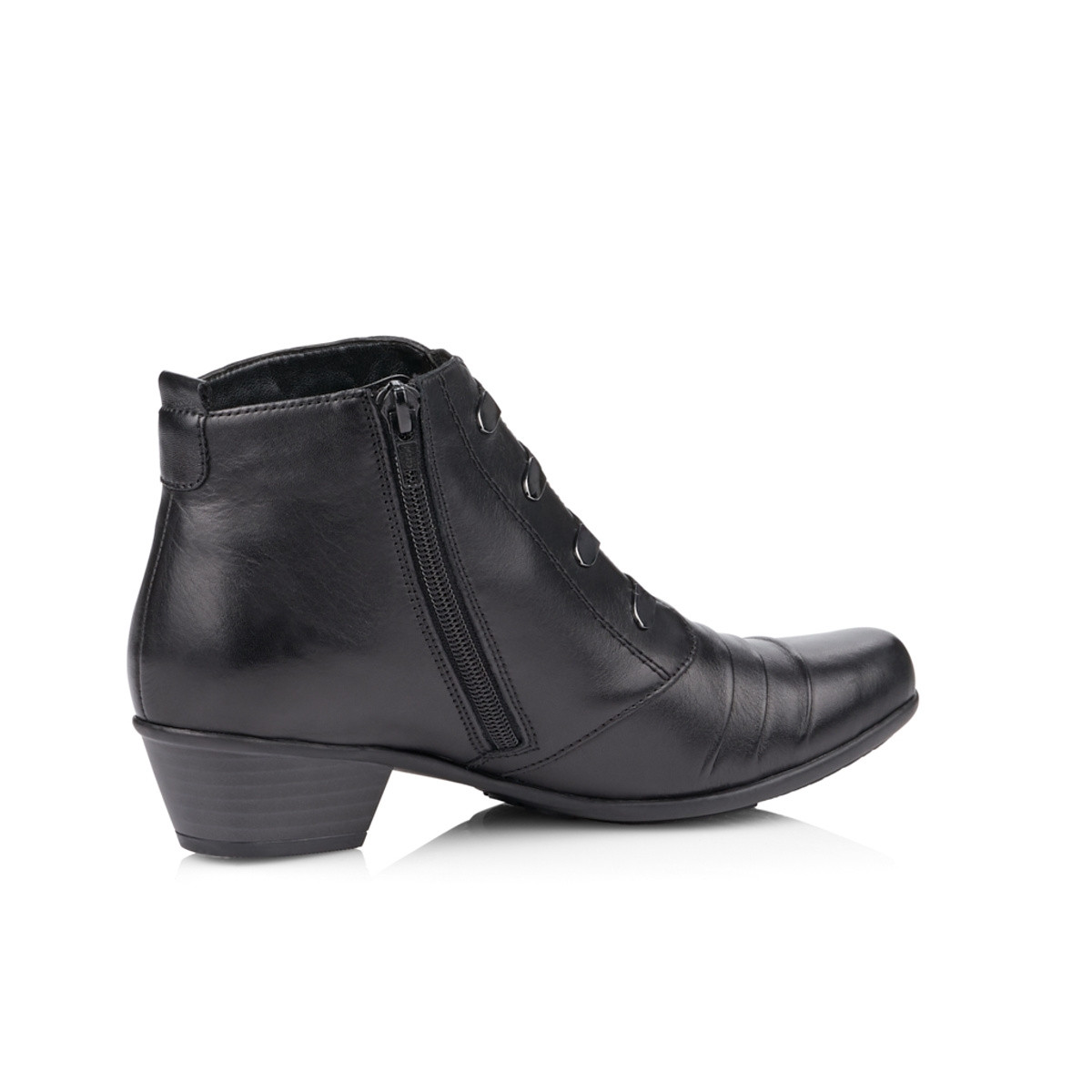 detail Dámské černé kotníkové boty REMONTE D7381-01 SCHWARZ H/W 9