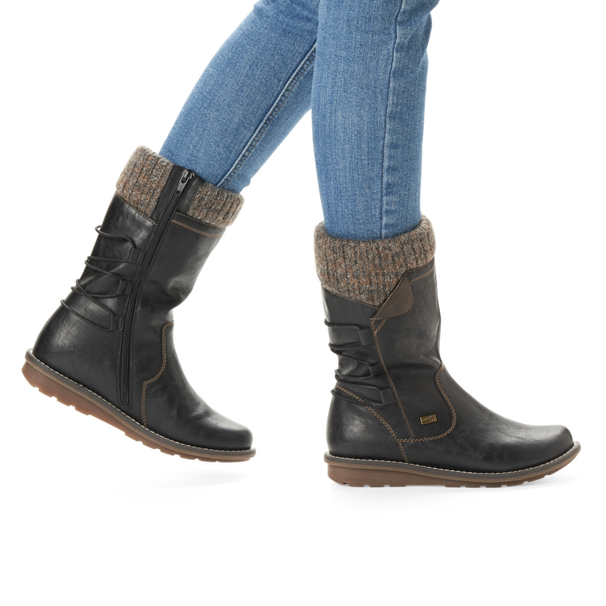 detail Dámské kozačky REMONTE RIE-1035831-W9 černá