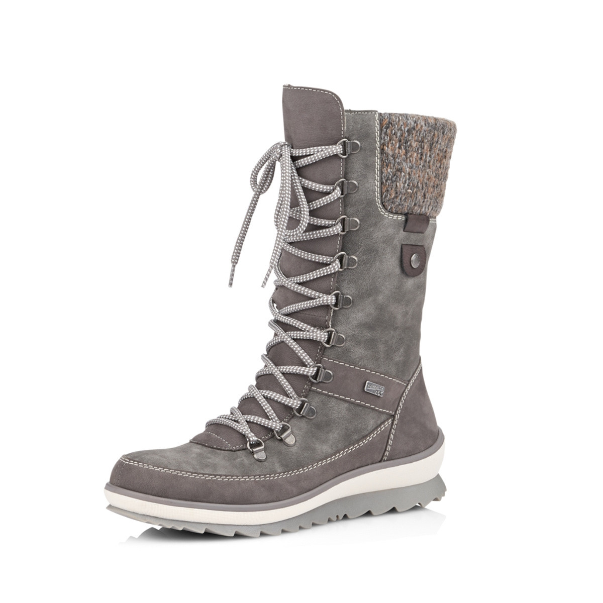 detail Dámské kozačky REMONTE R4371-45 šedá W1