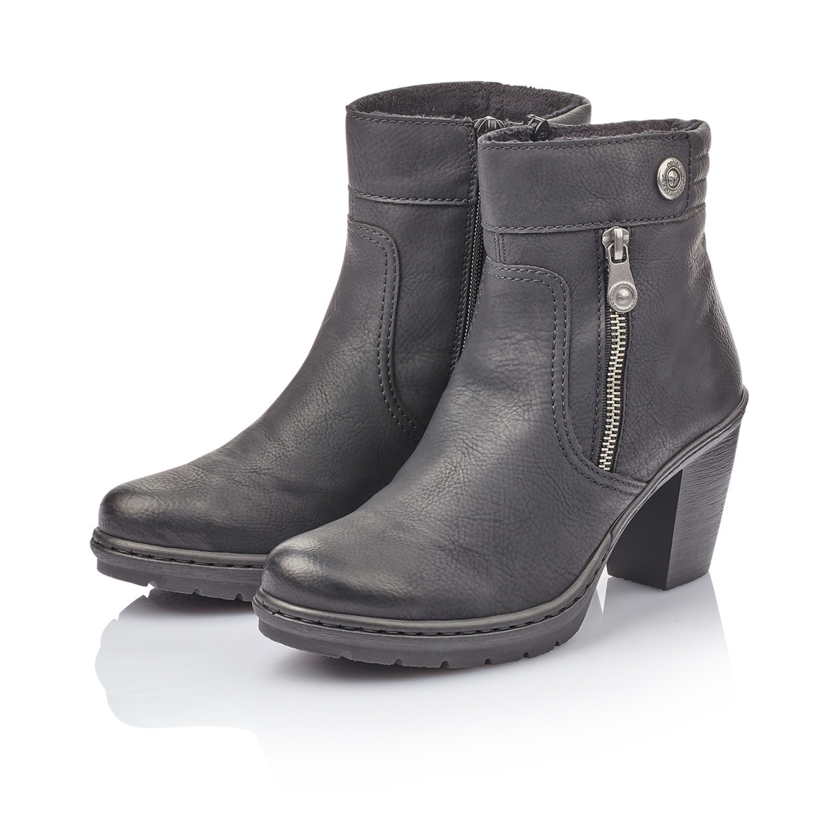 detail Dámska členková obuv RIEKER Y1553-01 SCHWARZ H/W 9