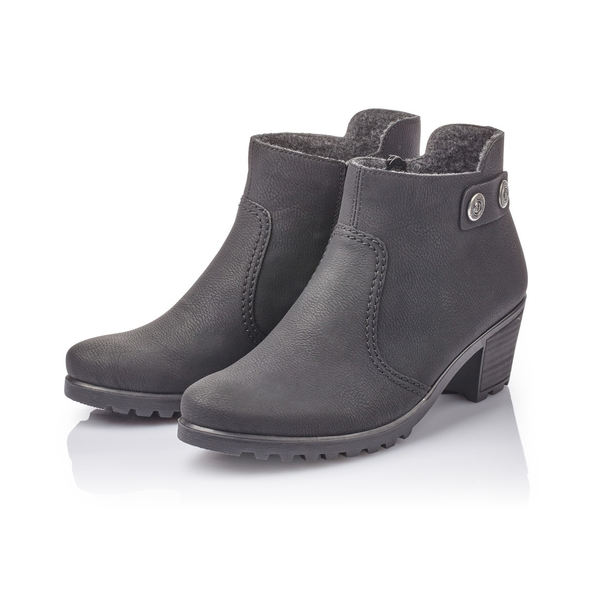 detail Dámska členková obuv RIEKER Y8062-00 SCHWARZ H/W 9