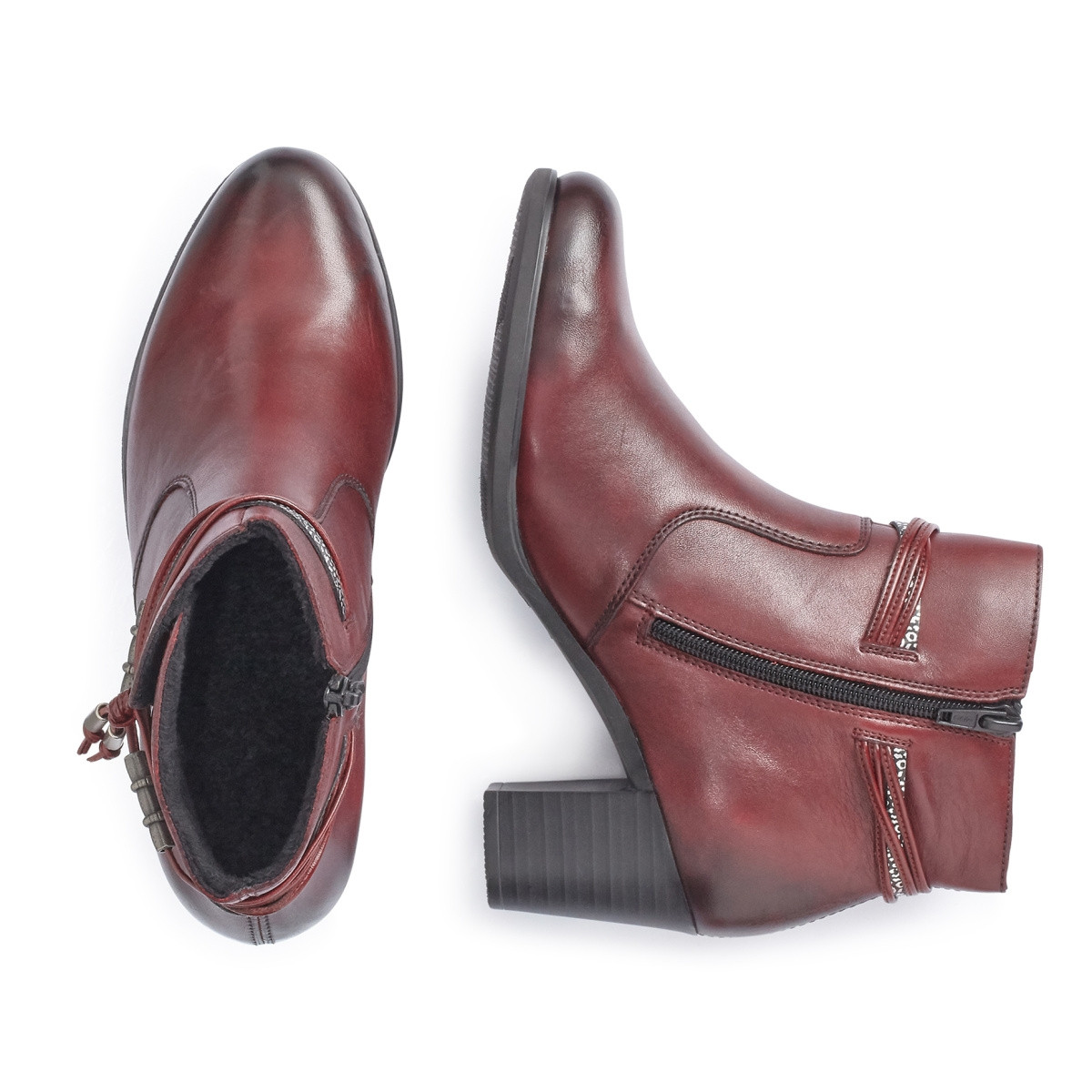 detail Dámská nadměrná obuv RIEKER Y8999-35 ROT H/W 9