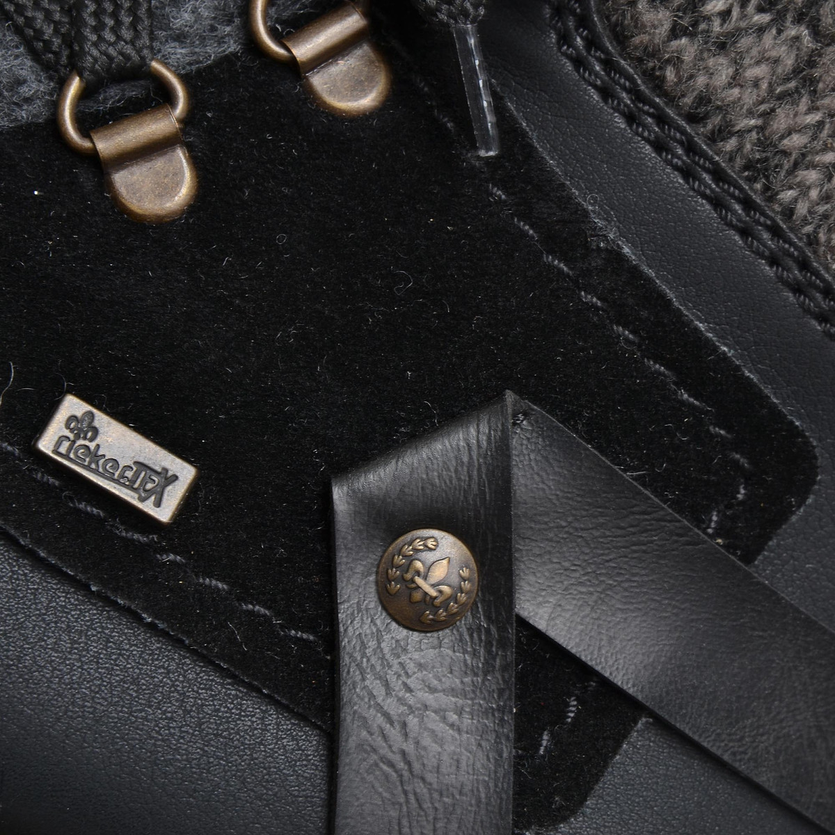 detail Dámská kotníková obuv RIEKER Y9143/01 SCHWARZ KOMBI H/W 8
