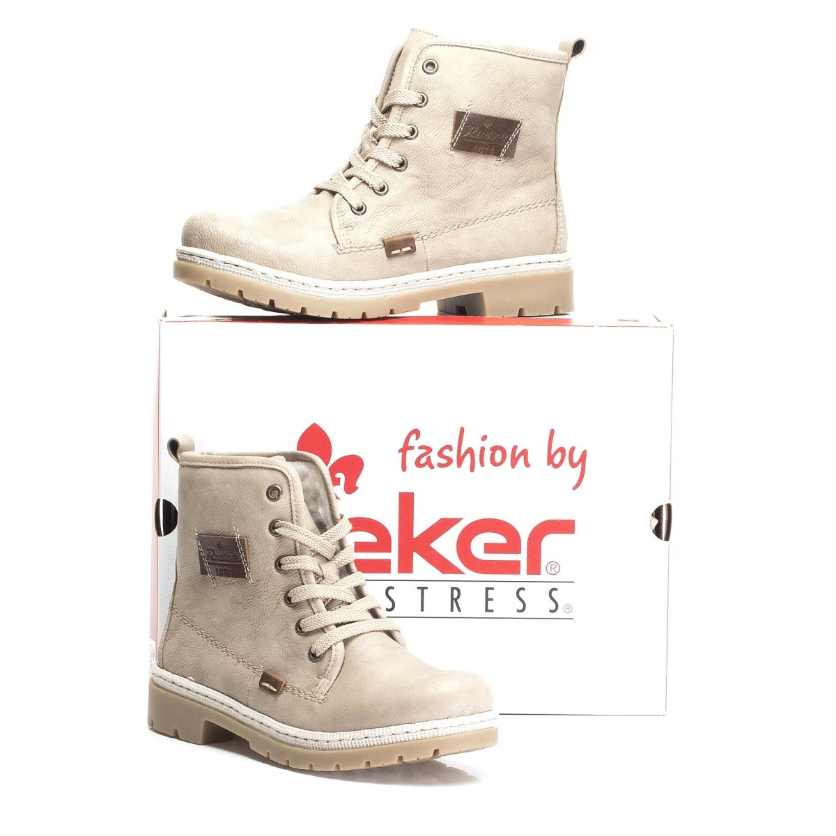 detail Dámská kotníková obuv RIEKER Y9410/60 BEIGE H/W 8