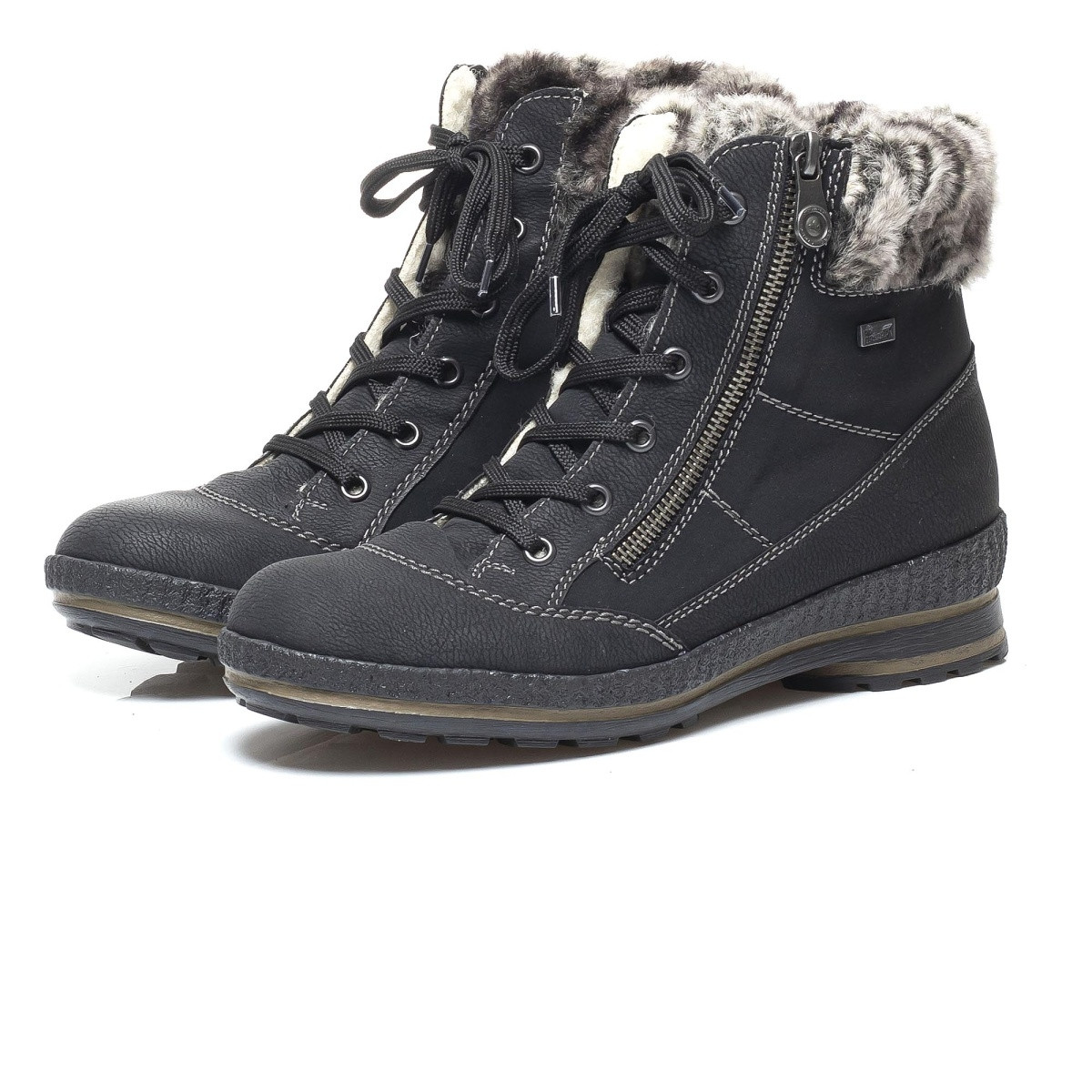 detail Dámská obuv RIEKER Z2431/00 SCHWARZ KOMBI H/W 8