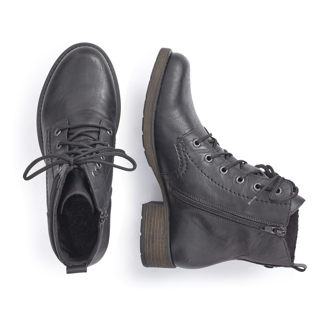 detail Dámská kotníková obuv RIEKER Z9531-00 černá W1