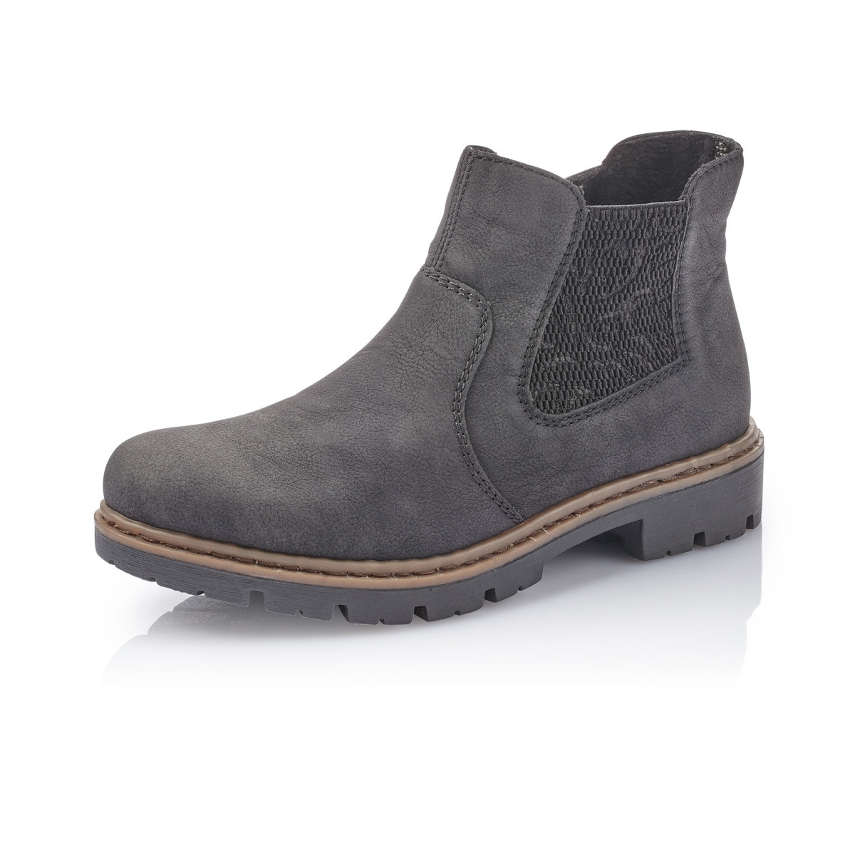 detail Dámské černé kotníkové boty RIEKER 71364-00 SCHWARZ H/W 8