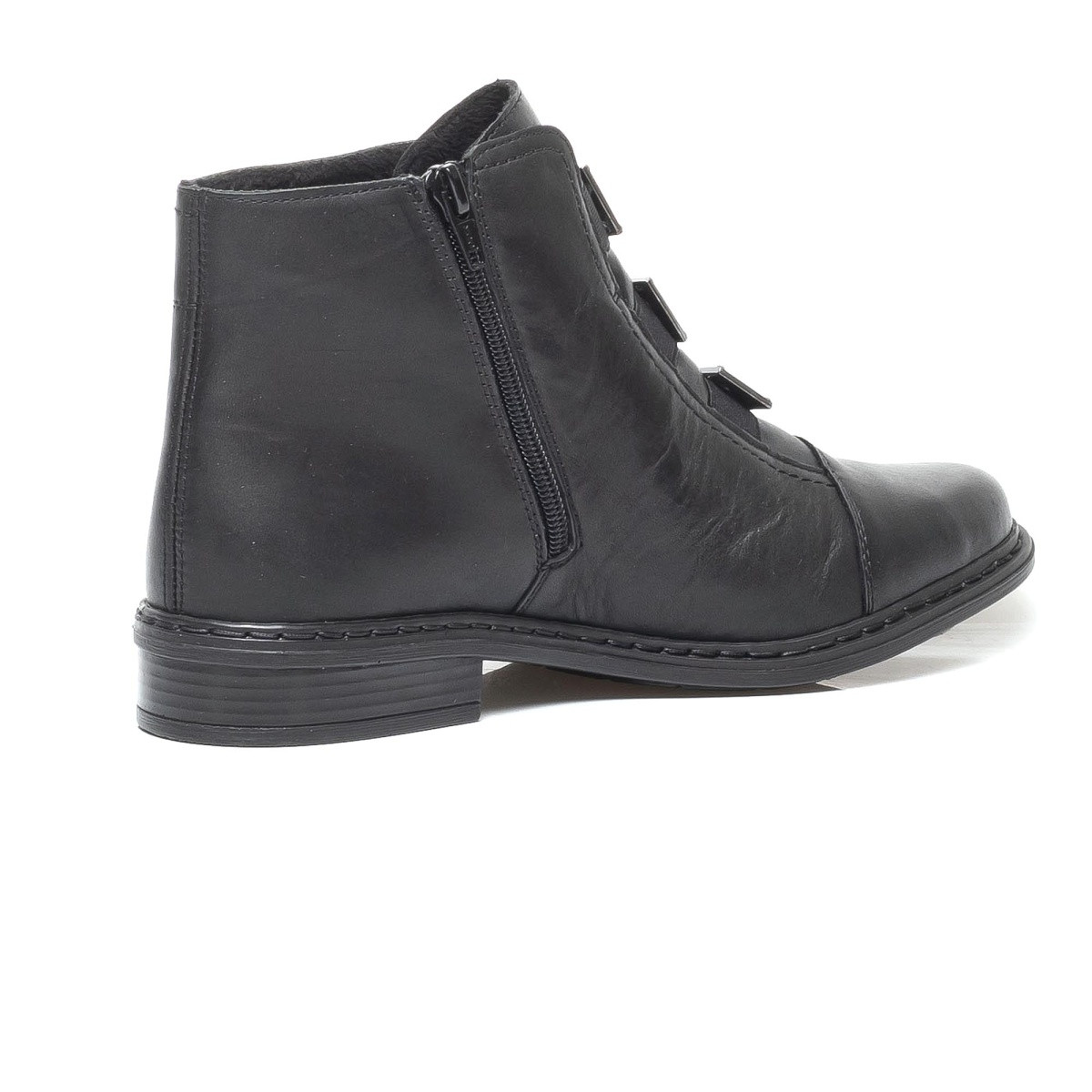 detail Dámské černé kotníkové boty RIEKER 72082/00 SCHWARZ H/W 8