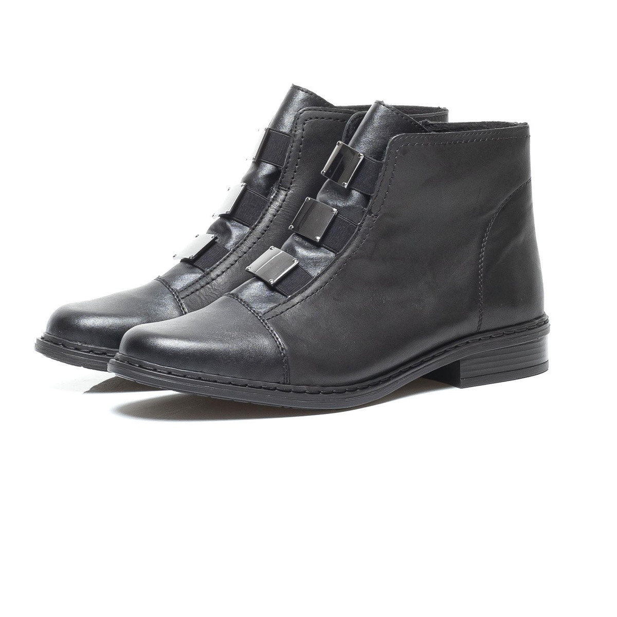 detail Dámské černé kotníkové boty RIEKER 72082/00 SCHWARZ H/W 8