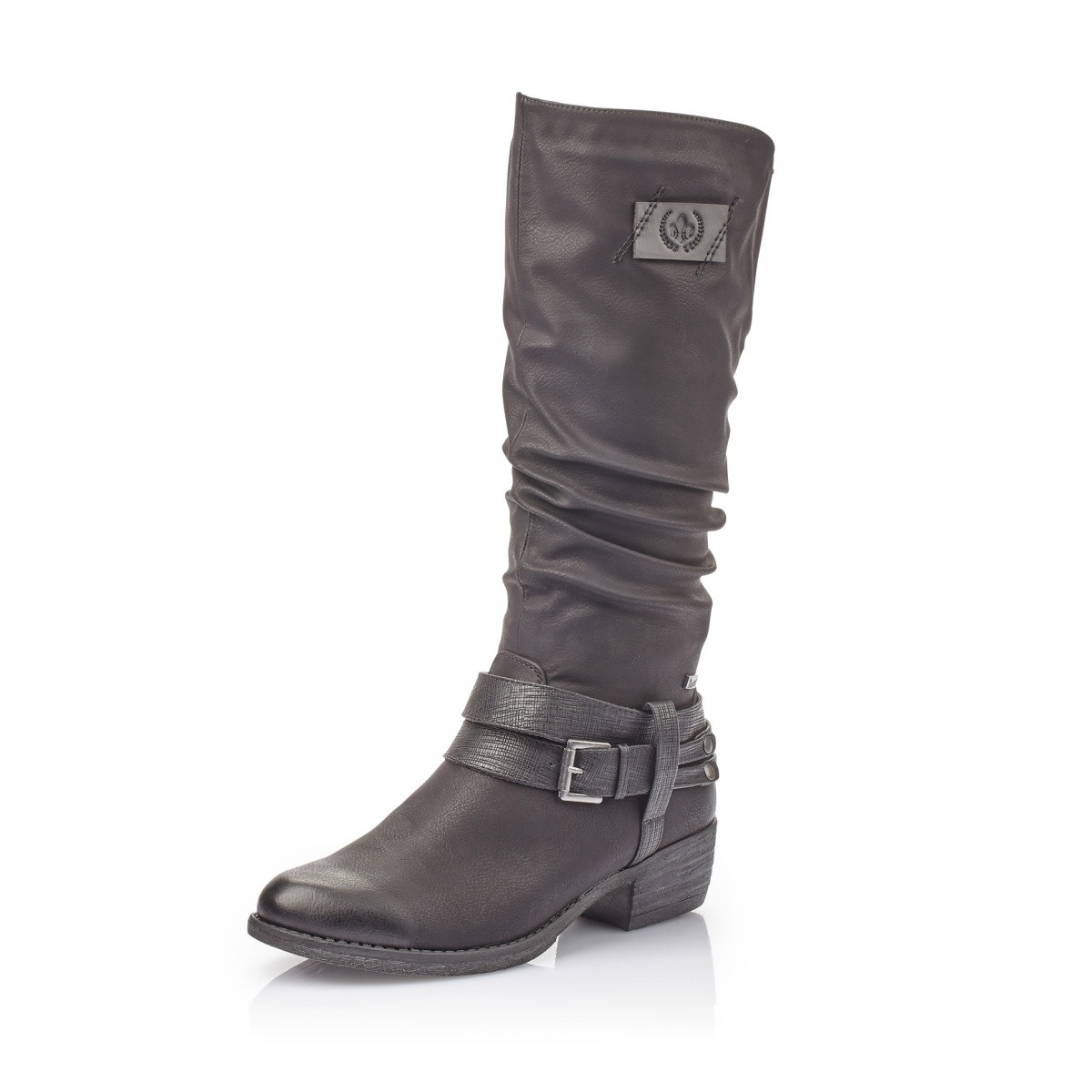 detail Dámské kozačky RIEKER 93158-00 SCHWARZ H/W 9