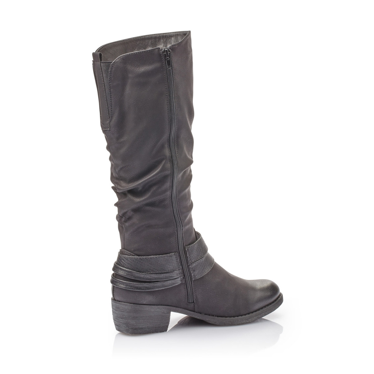 detail Dámské kozačky RIEKER 93158-00 SCHWARZ H/W 9