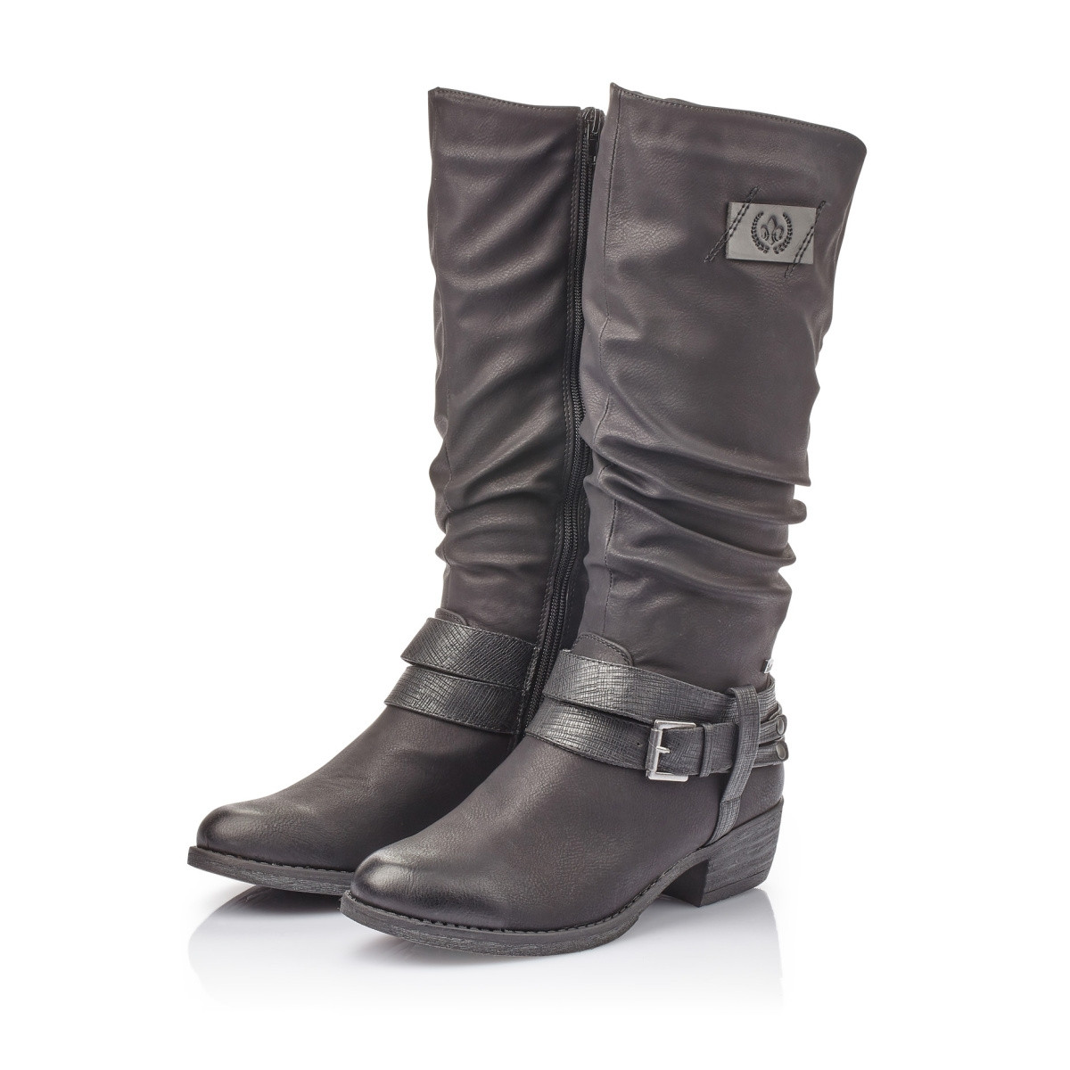 detail Dámské kozačky RIEKER RIE-1036028-W9 černá