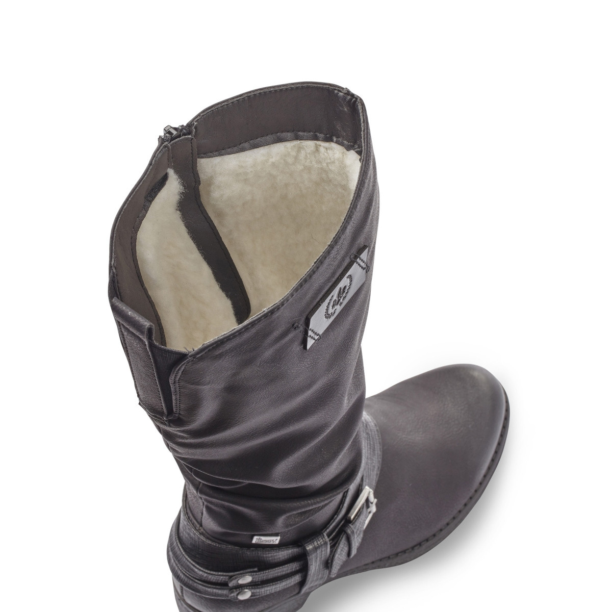 detail Dámské kozačky RIEKER RIE-1036028-W9 černá