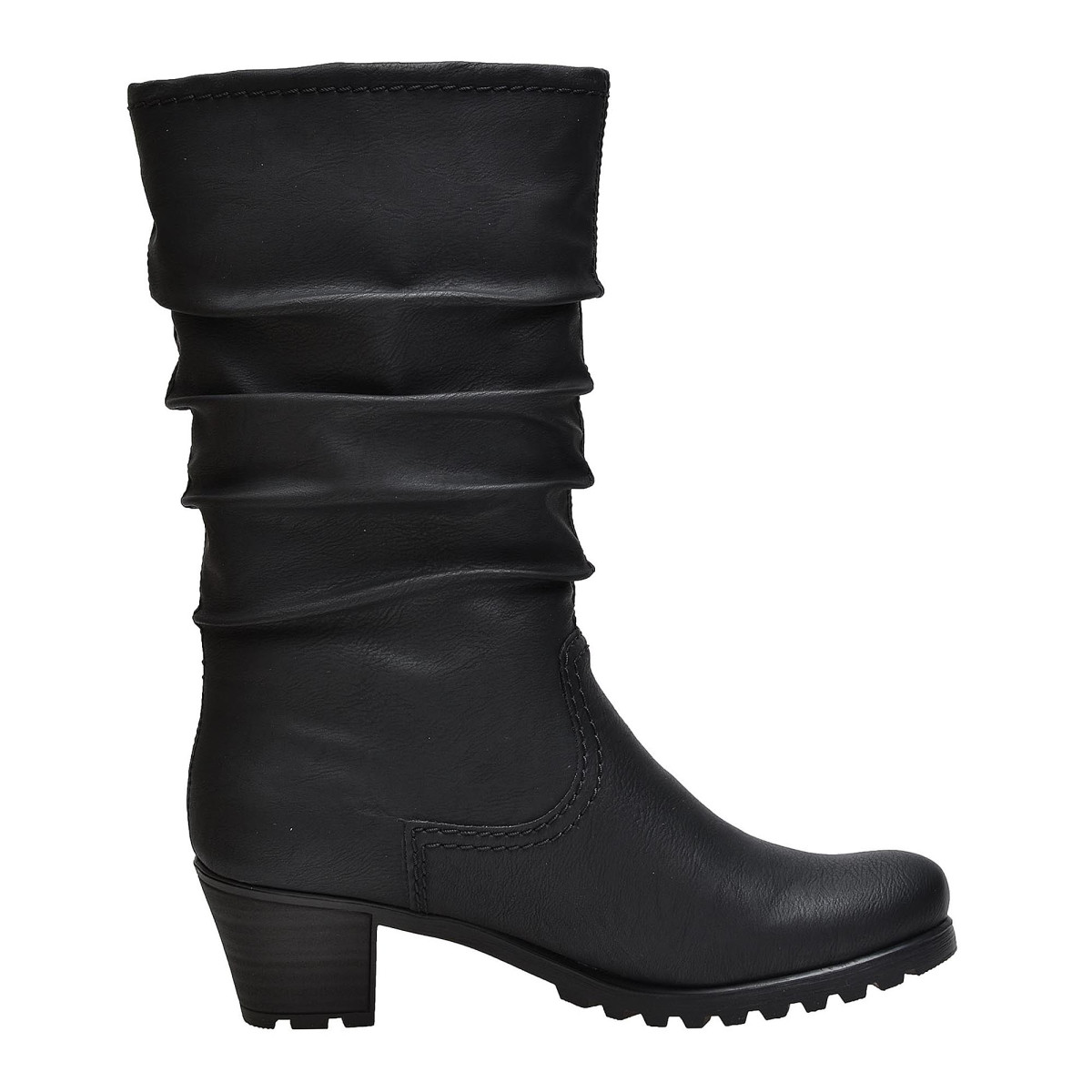 detail Dámské nadměrné kozačky RIEKER Y8039/00 SCHWARZ H/W 8