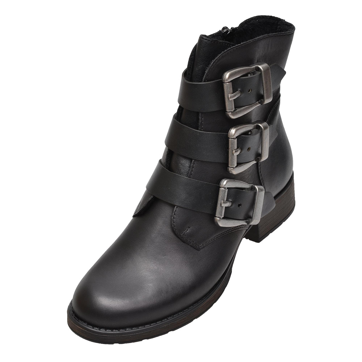 detail Dámské černé kotníkové boty RIEKER Z9574/00 SCHWARZ H/W 8