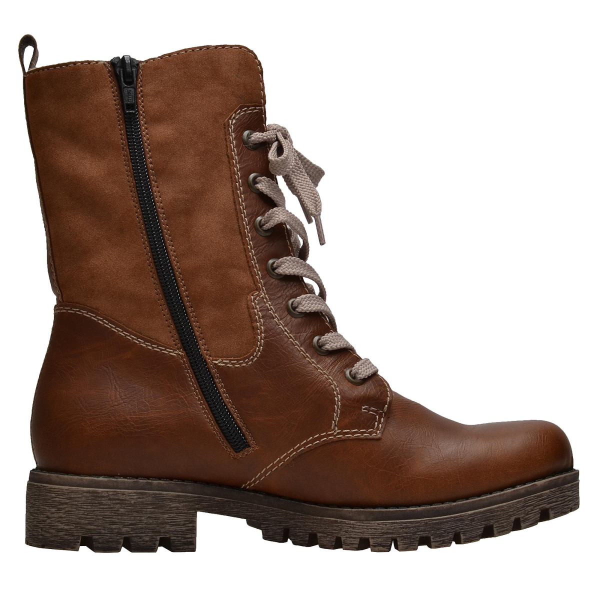 detail Dámská obuv RIEKER 785K1/25 BRAUN KOMBI H/W 8