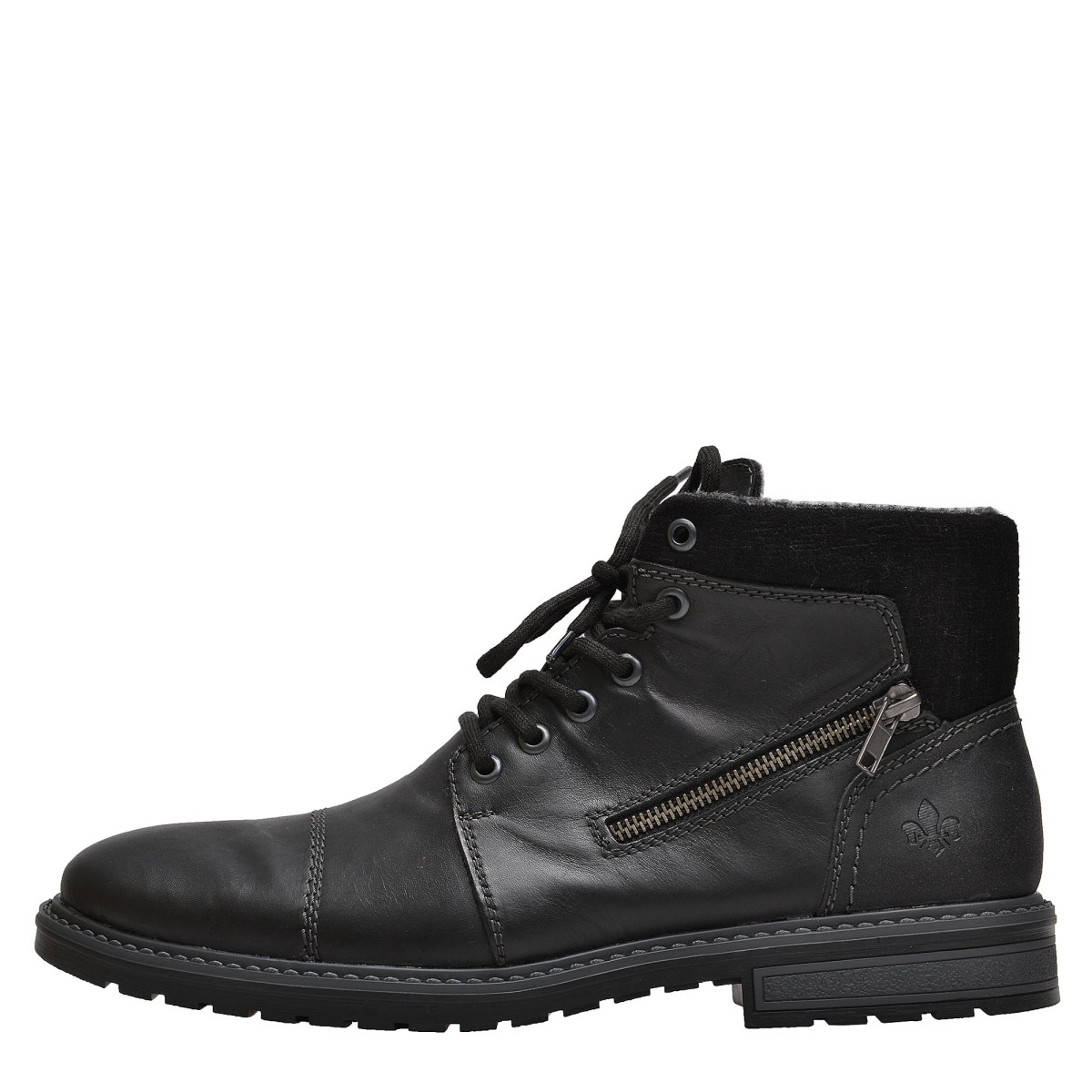 detail Pánské černé kotníkové boty RIEKER F5323/01 SCHWARZ H/W 8