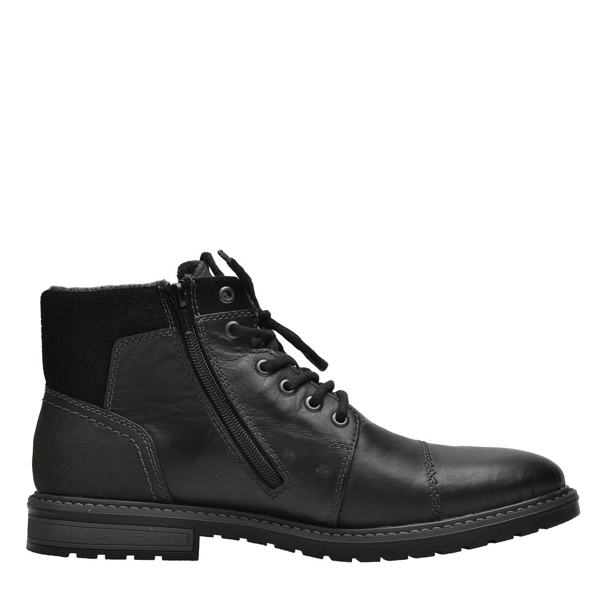 detail Pánské černé kotníkové boty RIEKER F5323/01 SCHWARZ H/W 8