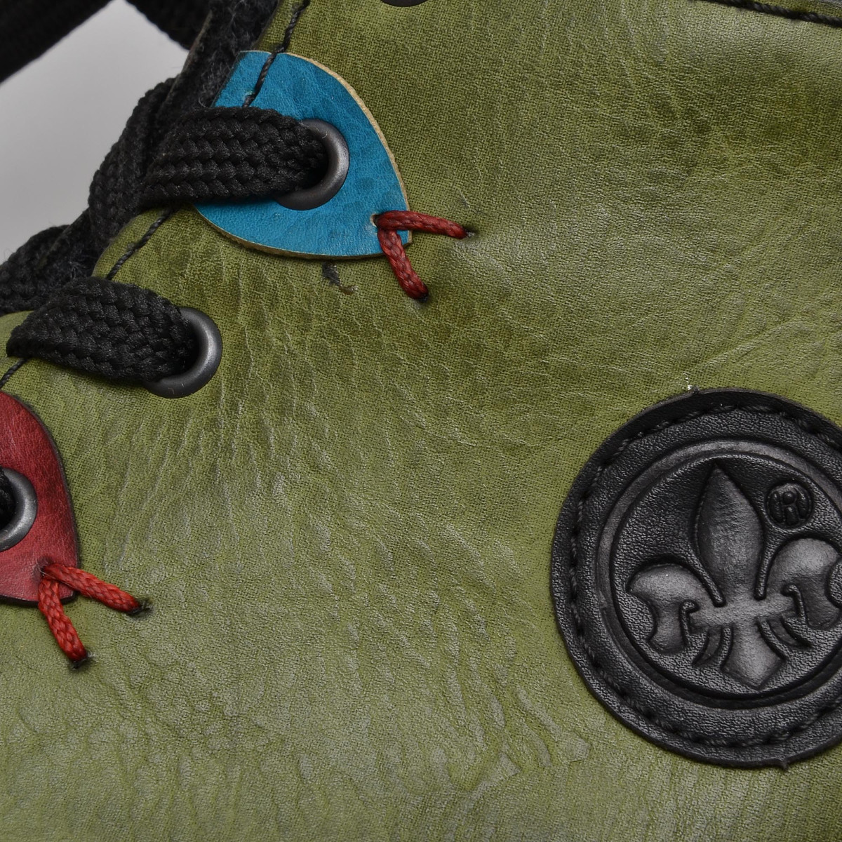 detail Dámska členková obuv RIEKER L6513-00 GRÜN KOMBI H/W 9