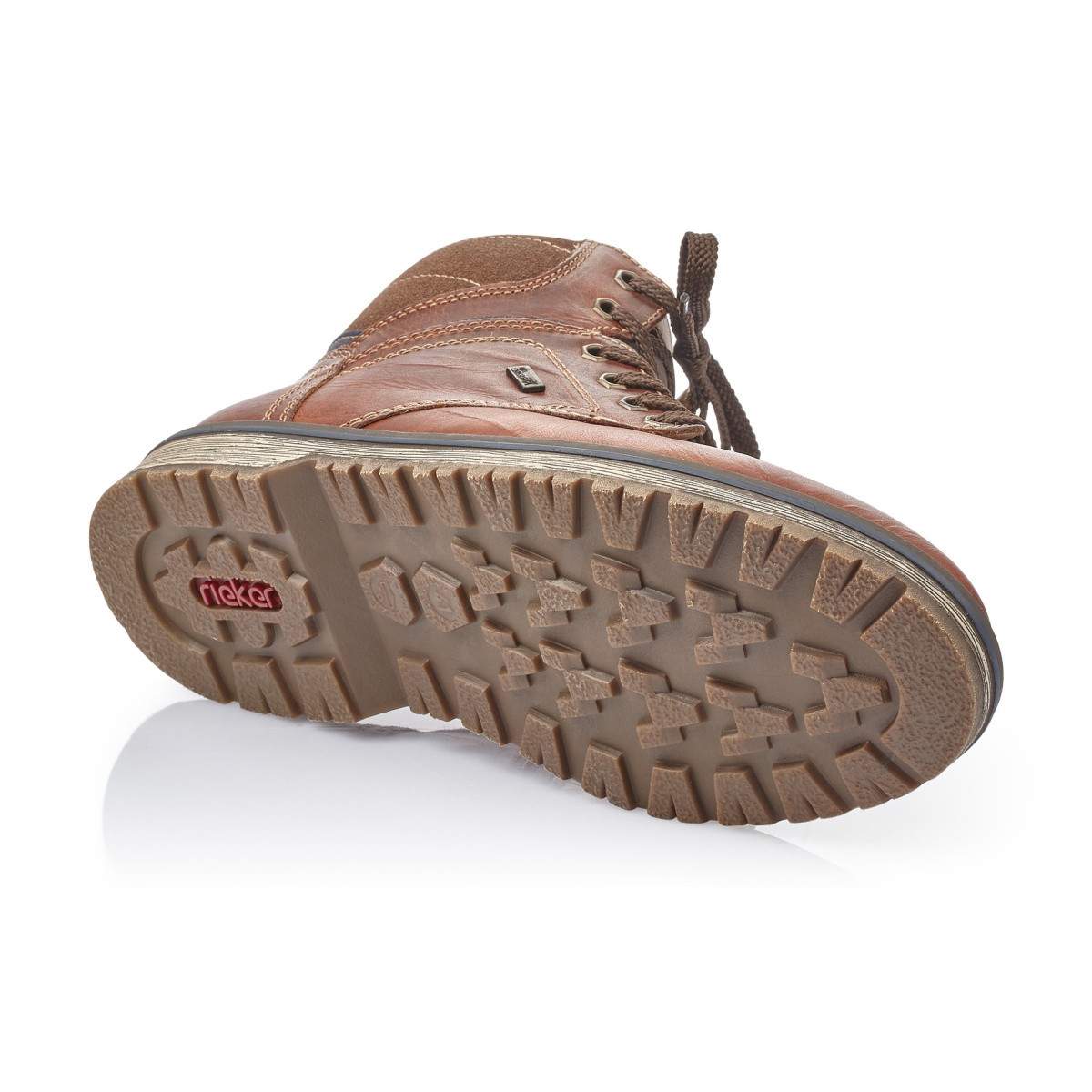 detail Pánské hnědé kotníkové boty RIEKER 39223-26 BRAUN H/W 9