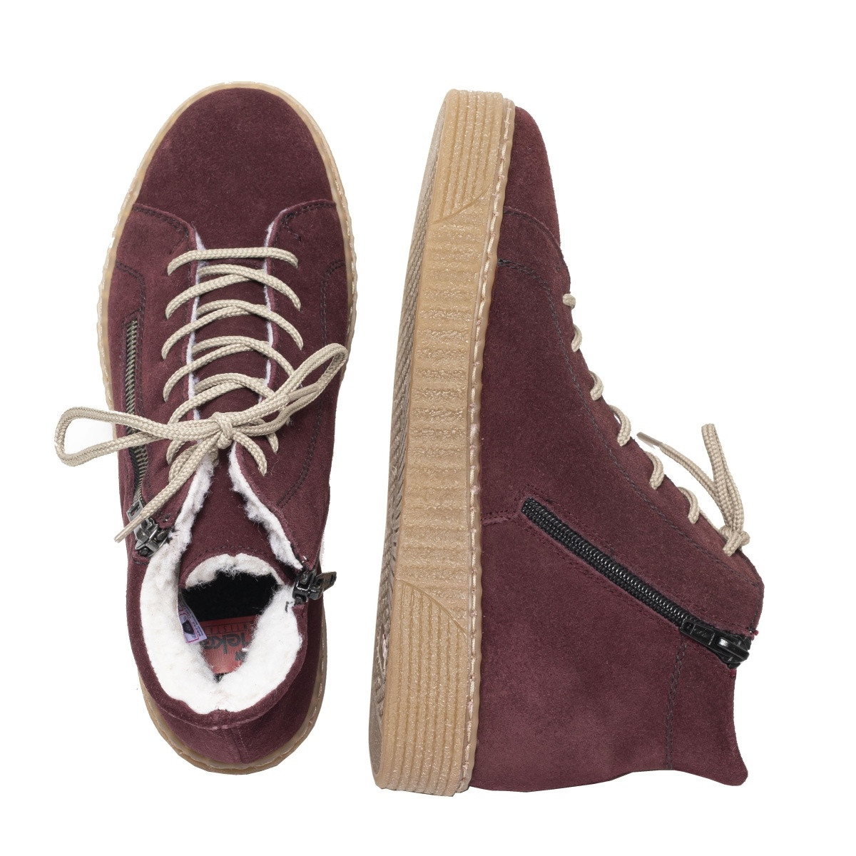 detail Dámská obuv RIEKER 71611/35 WINE KOMBI H/W 8