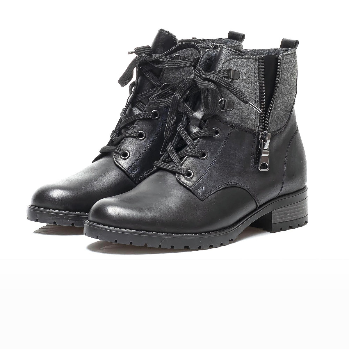 detail Dámská kotníková obuv REMONTE D8278-01 SCHWARZ H/W 9