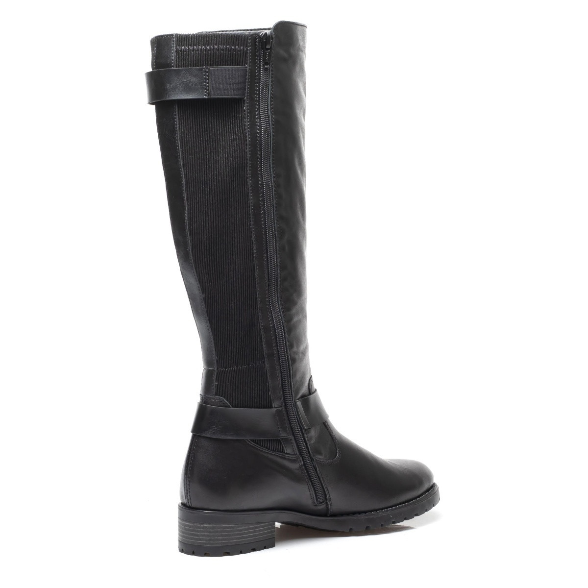 detail Dámské nadměrné kozačky REMONTE D8284-01 SCHWARZ H/W 9