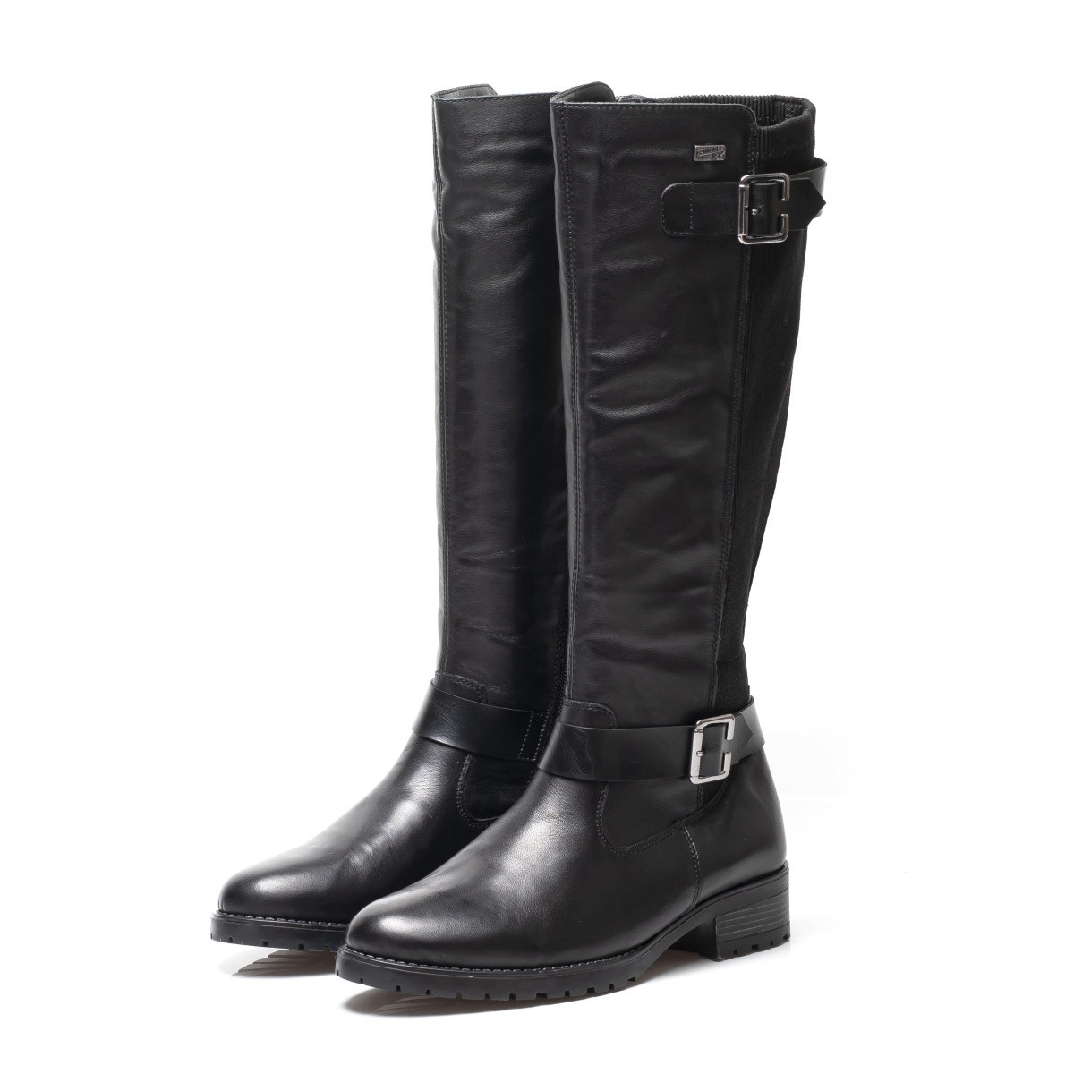 detail Dámské nadměrné kozačky REMONTE D8284-01 SCHWARZ H/W 9