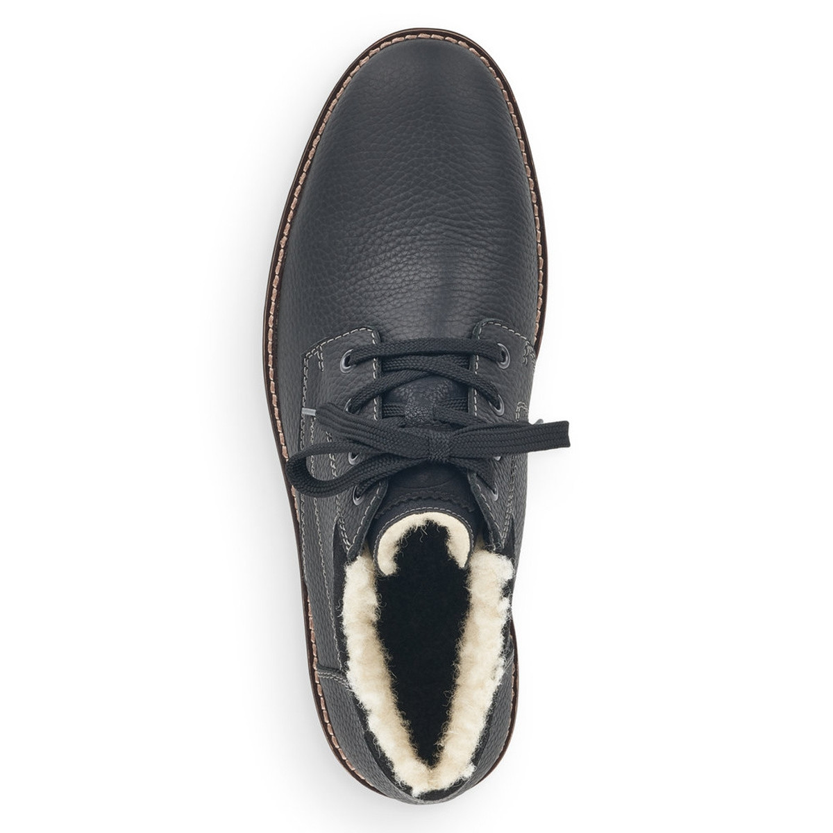 detail Pánská kotníková obuv RIEKER 15349-00 černá W1