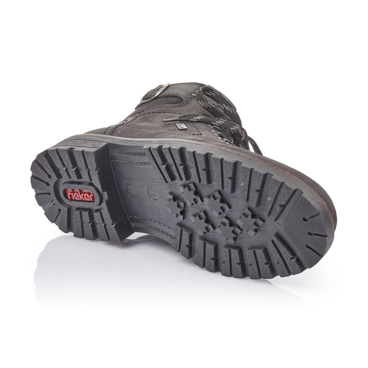 detail Pánské černé kotníkové boty RIEKER 32030-01 SCHWARZ H/W 9