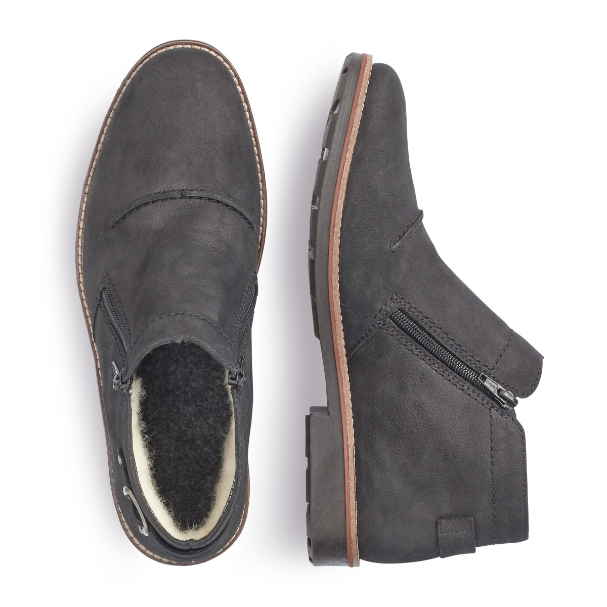 detail Pánska členková obuv RIEKER 35362-02 SCHWARZ H/W 9