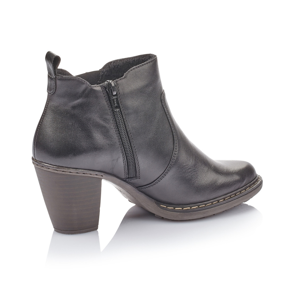 detail Dámska členková obuv RIEKER 55284-00 SCHWARZ H/W 9