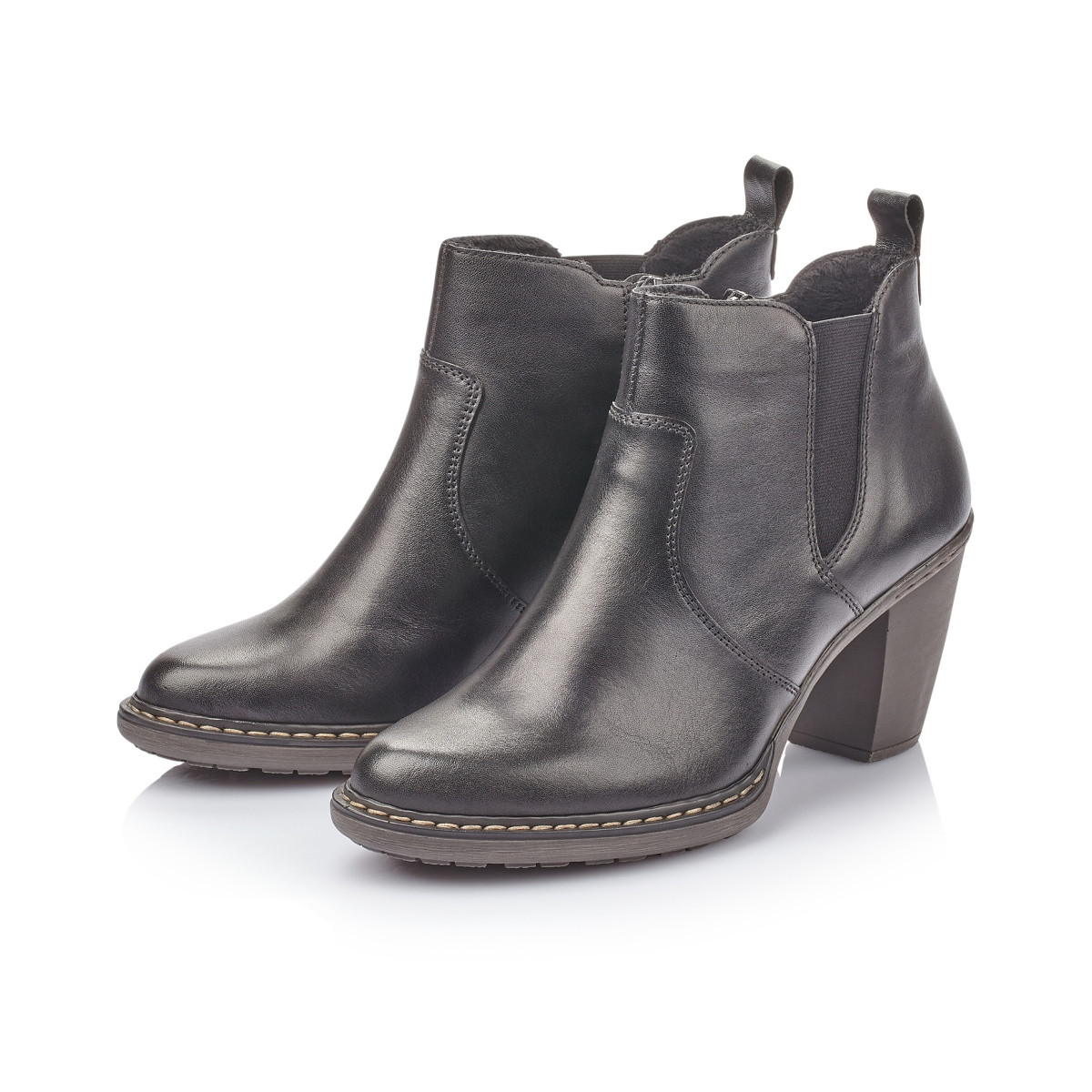 detail Dámska členková obuv RIEKER 55284-00 SCHWARZ H/W 9