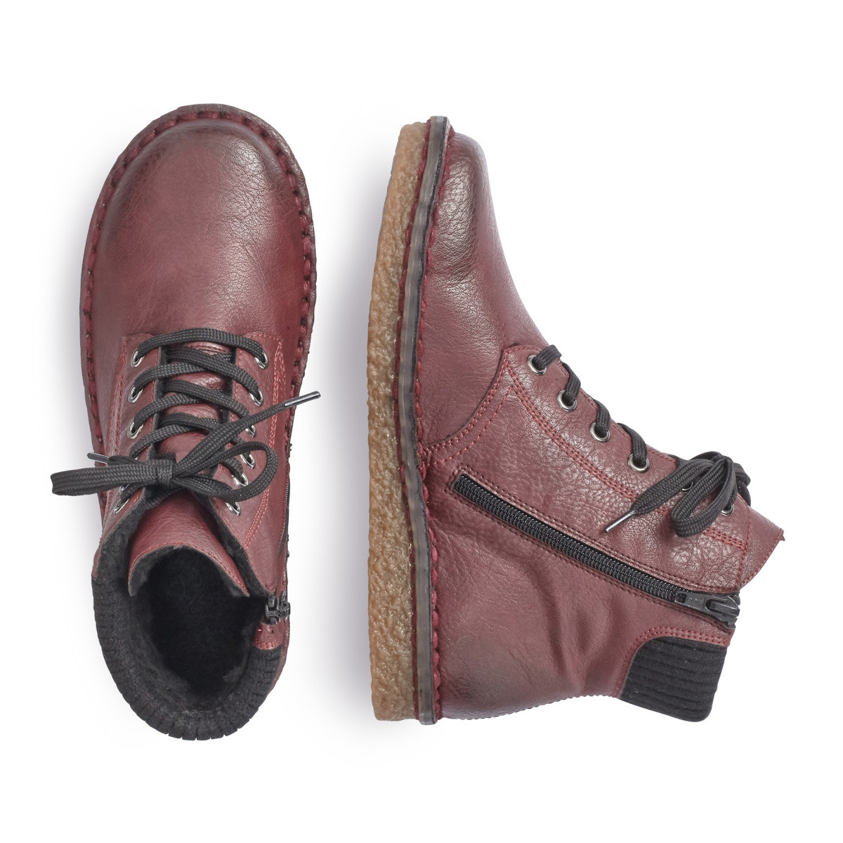 detail Dámská obuv RIEKER RIE-1036702-W9 vínová