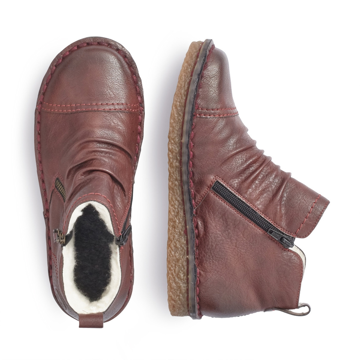 detail Dámska členková obuv RIEKER 70952-35 ROT H/W 9