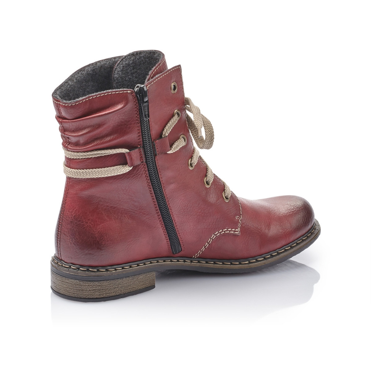 detail Dámská obuv RIEKER RIE-1036706-W9 vínová