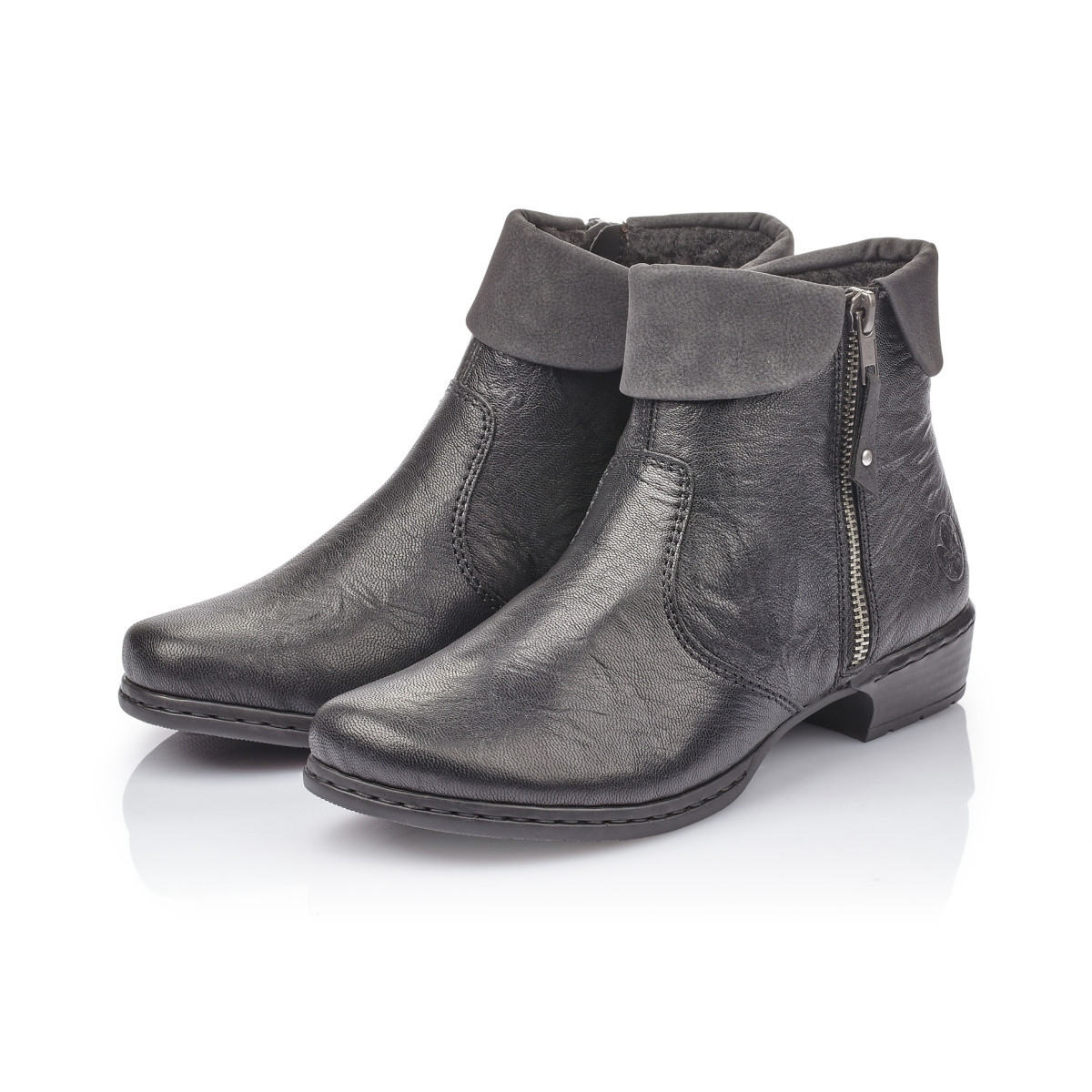 detail Dámská kotníková obuv RIEKER 72260-01 SCHWARZ H/W 9