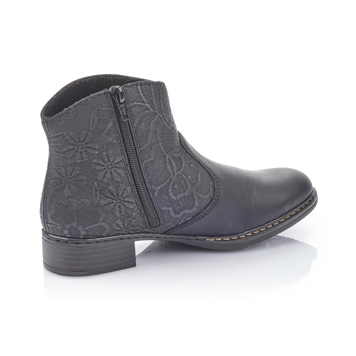 detail Dámska členková obuv RIEKER 73461-01 SCHWARZ H/W 9