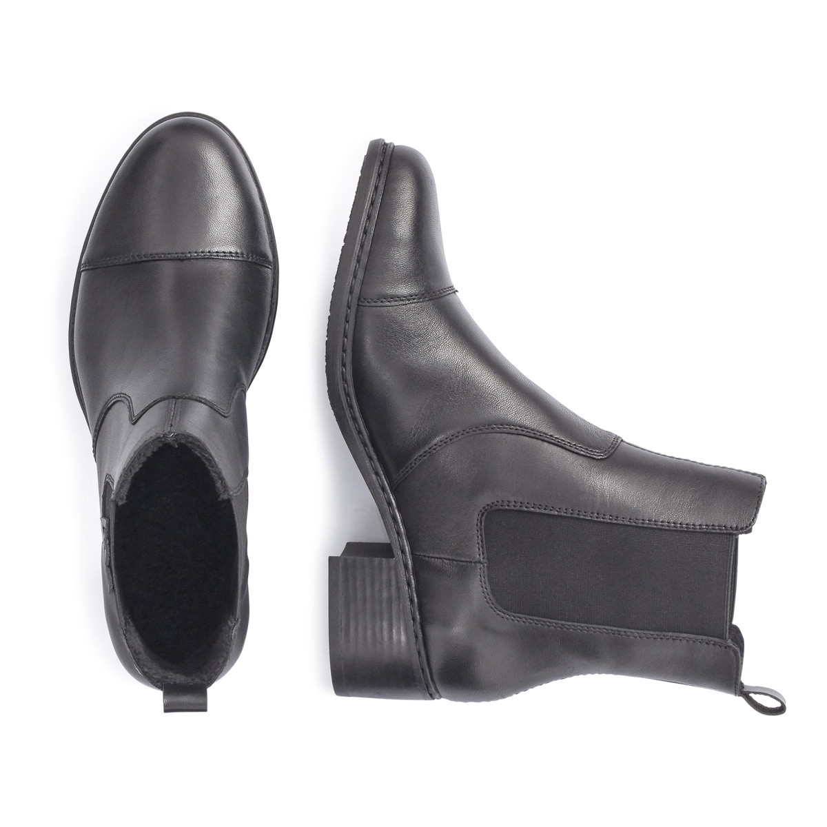 detail Dámská kotníková obuv RIEKER 77659-00 černá W0