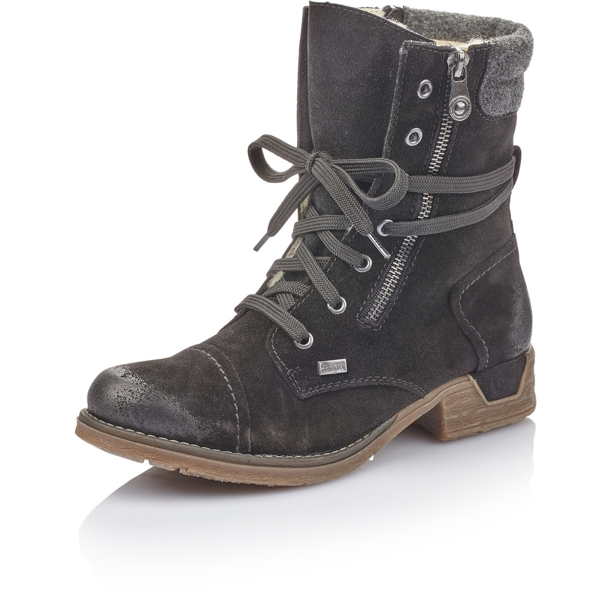 detail Dámská kotníková obuv RIEKER 79633-00 SCHWARZ H/W 9