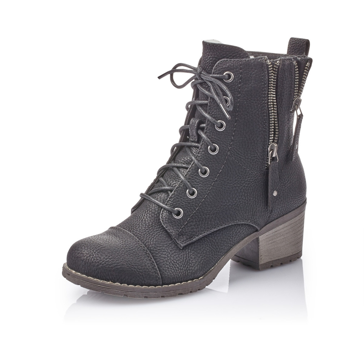 detail Dámská kotníková obuv RIEKER 92519-00 SCHWARZ H/W 9
