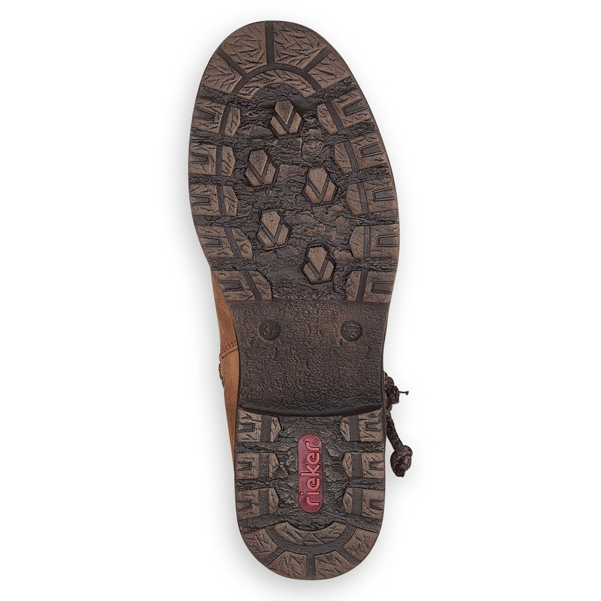 detail Dámské kozačky RIEKER 94774-22 hnědá W2