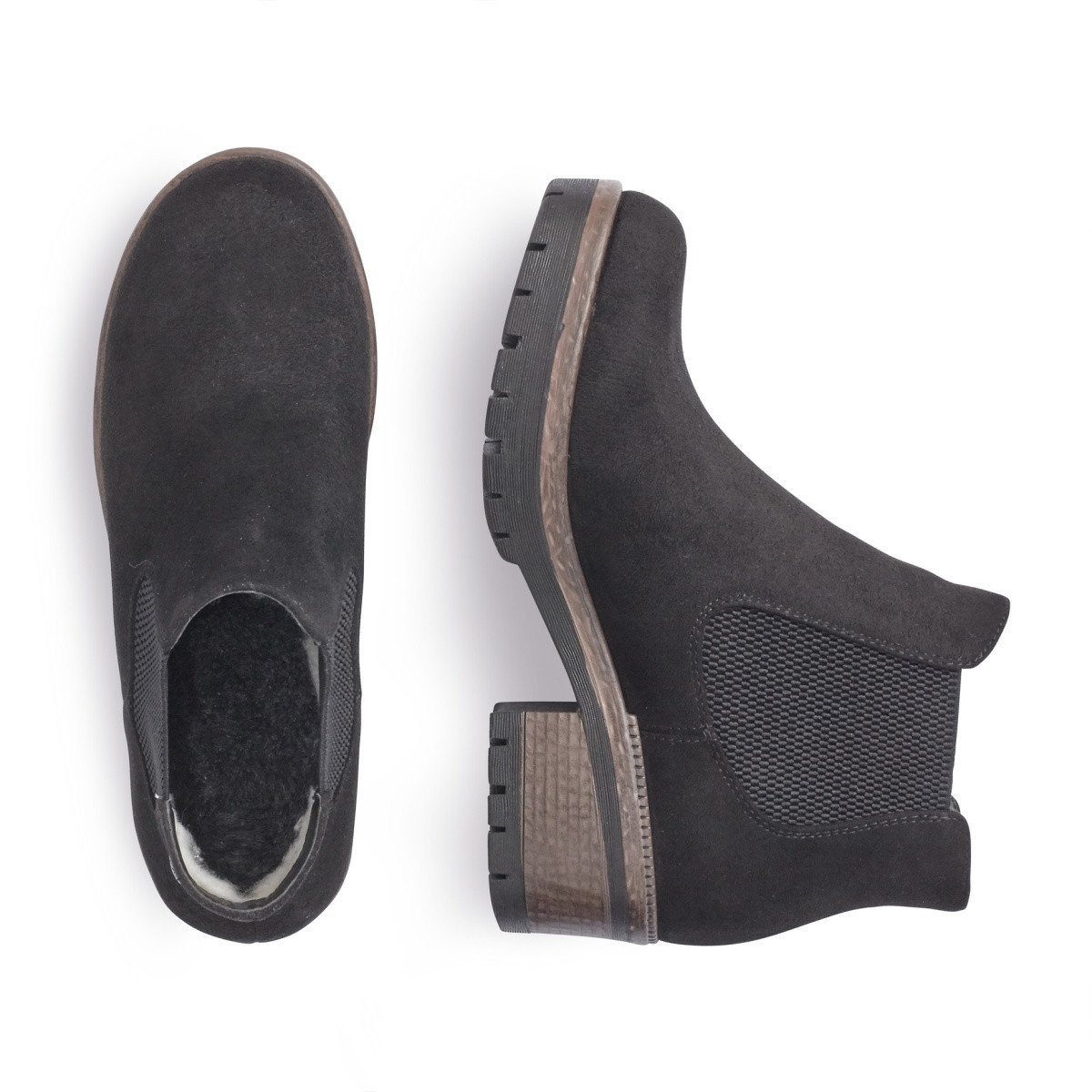 detail Dámská kotníková obuv RIEKER 95284-00 SCHWARZ H/W 9