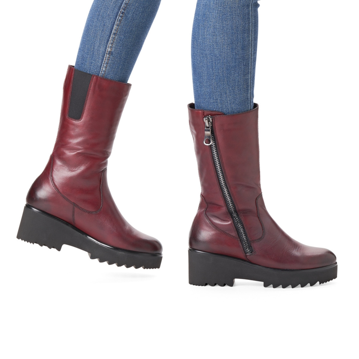 detail Dámské kozačky REMONTE D9781-35 červená W0