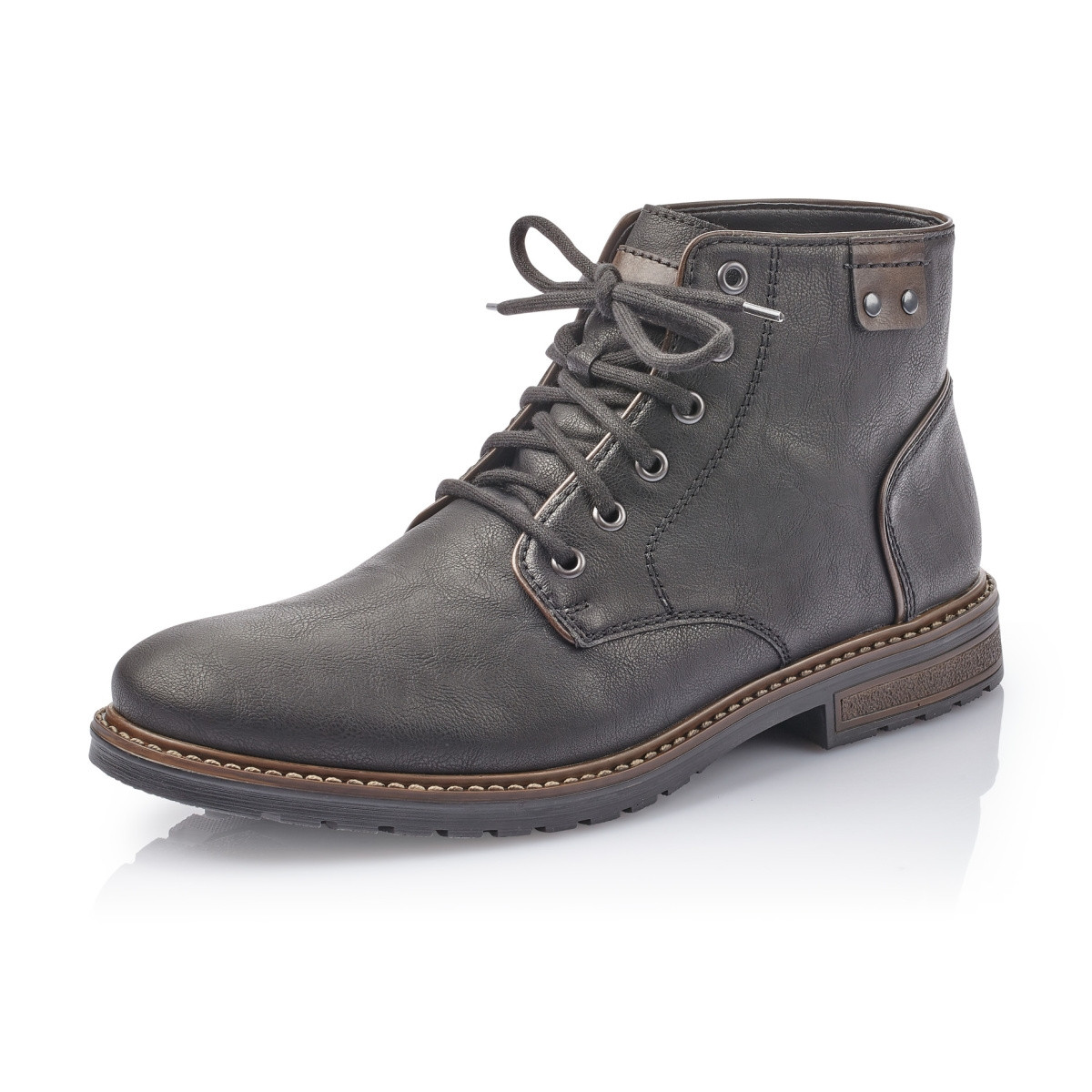 detail Pánské černé kotníkové boty RIEKER F5344-00 SCHWARZ H/W 9